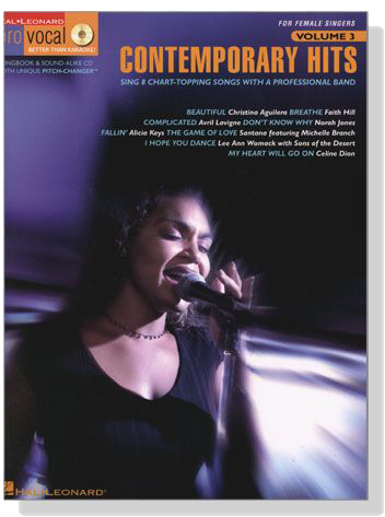 Contemporary Hits‧Women's Edition【CD+樂譜】Hal Leonard Pro Vocal‧Songbook & CD , Volume 3