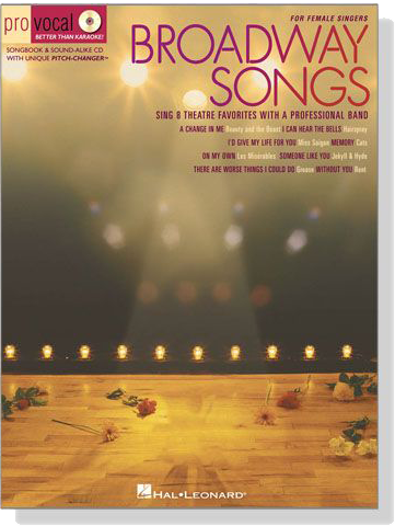 Broadway Songs‧Women's Edition【CD+樂譜】Hal Leonard Pro Vocal‧Songbook & CD , Volume 1