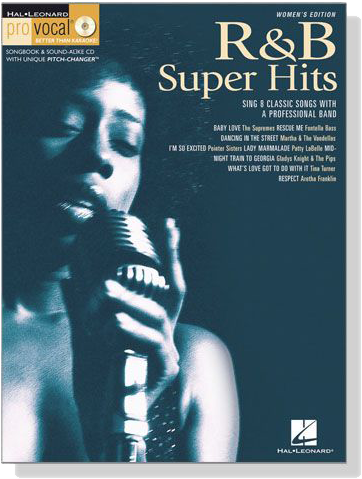 R&B Super Hits‧Women's Edition【樂譜+CD】Pro Vocal‧Songbook & CD