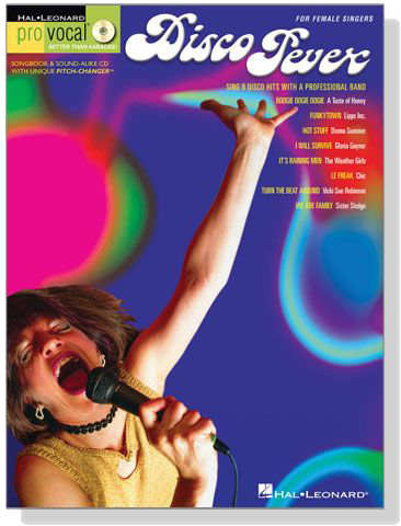 Disco Fever‧Women's Edition【樂譜+CD】Pro Vocal‧Songbook & CD