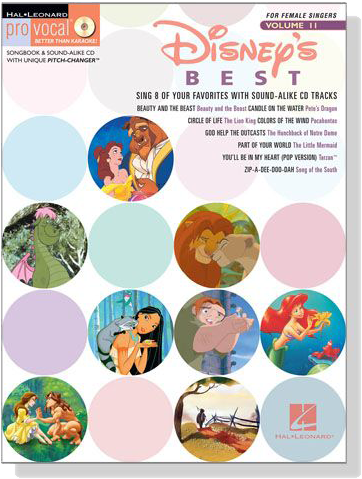 Disney's Best‧For Female Singers【樂譜+CD】Pro Vocal‧Songbook & CD Disney's Best‧For Female Singers【樂譜+CD】Pro Vocal‧Songbook & CD