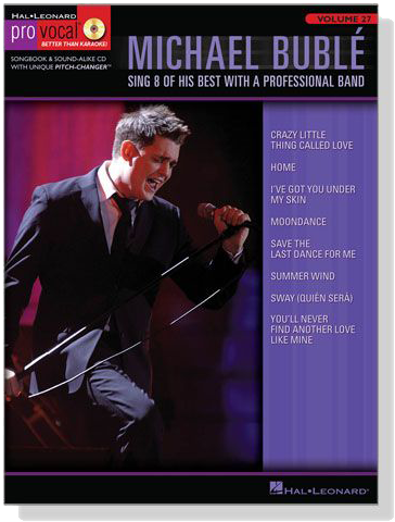Michael Buble【CD+樂譜】Hal Leonard Pro Vocal‧Songbook & CD , Volume 27