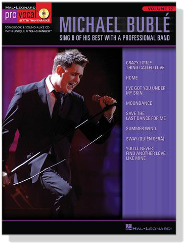 Michael Buble【CD+樂譜】Hal Leonard Pro Vocal‧Songbook & CD , Volume 27 Michael Buble【CD+樂譜】Hal Leonard Pro Vocal‧Songbook & CD , Volume 27
