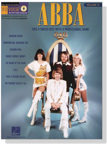 ABBA【CD+樂譜】Hal Leonard Pro Vocal‧Songbook & CD , Volume 25