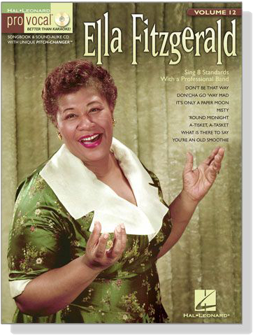 Ella Fitzgerald【CD+樂譜】Hal Leonard Pro Vocal‧Songbook & CD , Volume 12