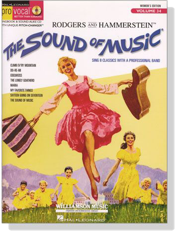 The Sound of Music‧Women's Edition【CD+樂譜】Hal Leonard Pro Vocal‧Songbook & CD , Volume 34