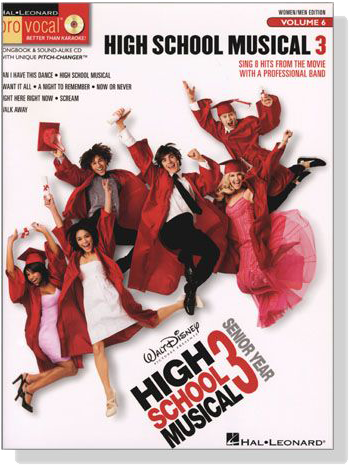 High School Musical 3‧Women／Men Edition【CD+樂譜】Hal Leonard Pro Vocal‧Songbook & CD , Volume 6