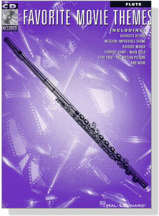 Favorite Movie Themes【CD+樂譜】for Flute