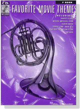 Favorite Movie Themes【CD+樂譜】for F Horn