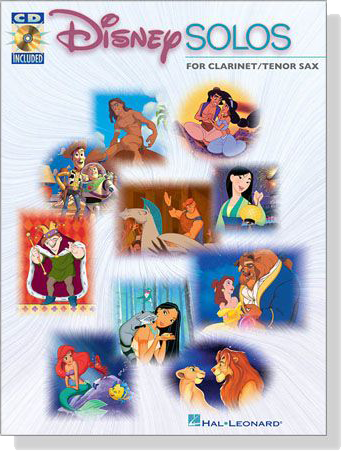 Disney Solos【CD+樂譜】for Clarinet / Tenor Sax