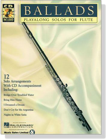 Ballads【CD+樂譜】Playalong Solos for Flute
