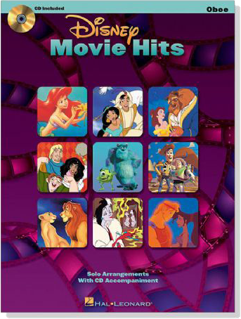 Disney Movie Hits【CD+樂譜】for Oboe