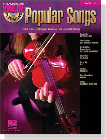 Popular Songs【CD+樂譜】for Violin ,Vol.2