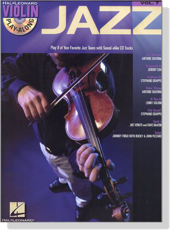 Jazz【CD+樂譜】Play 8 of Your Favorite Jazz Tunes with Sound-alike CD Tracks for Violin ,Vol.7