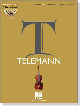 Telemann Viola Concerto in G Major, TWV 51:G9【CD+樂譜】