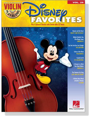 Disney Favorites for Violin【CD+樂譜】 Vol. 29