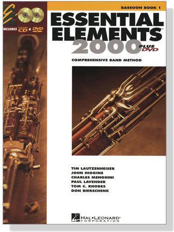 Essential Elements 2000 - Bassoon , Book 1【CD+DVD】