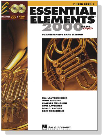 Essential Elements 2000 - F Horn Book 1【CD+DVD】