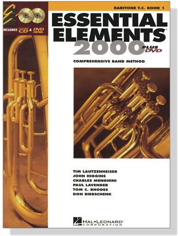 Essential Elements 2000 - Baritone T.C. , Book 1【CD+DVD】