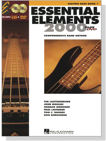 Essential Elements 2000 - Electric Bass Book 1【CD+DVD】