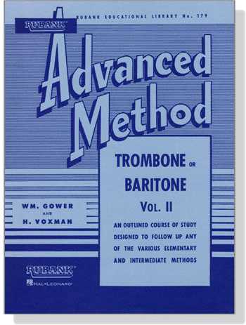 Rubank【Advanced Method】for Trombone or Baritone , Vol. Ⅱ