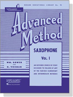 Rubank【Advanced Method】for Saxophone , Vol. Ⅰ