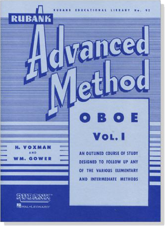 Rubank【Advanced Method】for Oboe , Vol. Ⅰ