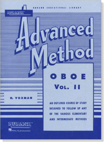 Rubank【Advanced Method】for Oboe , Vol. Ⅱ
