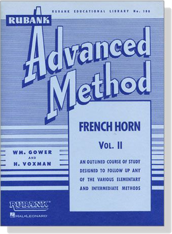 Rubank【Advanced Method】for French Horn, Vol. Ⅱ