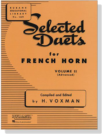 Selected 【Duets】for French Horn, Volume Ⅱ , Advanced