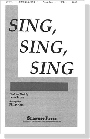 【Sing, Sing, Sing】SAB 【Sing, Sing, Sing】SAB