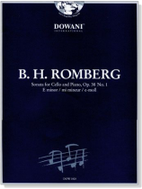 B.H.Romberg【CD+樂譜】Sonata for Cello and Piano , Op. 38 No.1 E minor B.H.Romberg【CD+樂譜】Sonata for Cello and Piano , Op. 38 No.1 E minor