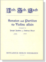 J.S. Bach【Sonaten und Partiten】für Violine allein , 1. Heft