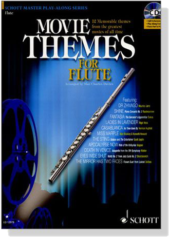 Movie Themes for Flute【CD+樂譜】
