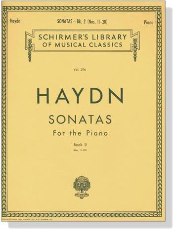 Haydn【Sonatas Book 2 , Nos. 11- 20】For The Piano