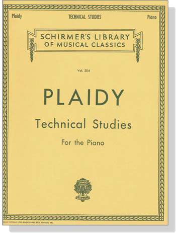 Plaidy【Technical Studies】for The Piano
