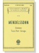Mendelssohn【Sixteen Two-Part Songs】