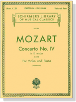 Mozart【Concerto No. 4 in D Major, K. 218】for Violin and Piano