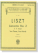 Liszt【Concerto No. 2 in A Major】for Two Pianos , Four Hands