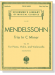 Mendelssohn【Trio in C Minor , Op. 66】for Piano , Violin and Violoncello