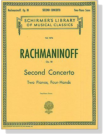 Rachmaninoff【Second Concerto , Op. 18】Two Pianos, Four-Hands