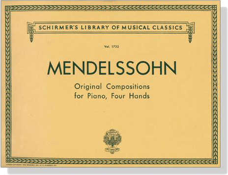 Mendelssohn【Original Compositions】for Piano , Four Hands