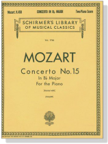 Mozart【Concerto No. 15 in B♭major , K. 450】for the Piano , Two-Piano Score Mozart【Concerto No. 15 in B♭major , K. 450】for the Piano , Two-Piano Score