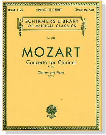 Mozart【Concerto for Clarinet K. 622】Clarinet and Piano