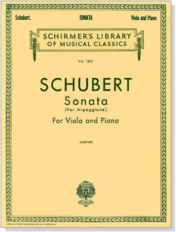 Schubert【Sonata per Arpeggione】for Viola and Piano