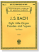 J.S. Bach【Eight Litle Organ Preludes and Fugues】for Piano