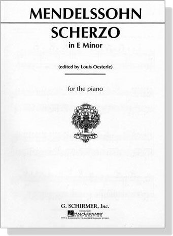 Mendelssohn【Scherzo in E Minor】for The Piano