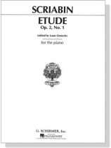 Scriabin【Etude Op. 2 , No. 1】for The Piano