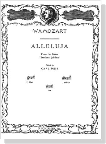 Mozart【Alleluja－From the Motet (Exsultate, jubilate)】High