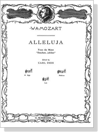 Mozart【Alleluja-From the Motet (Exsultate, jubilate)】High Mozart【Alleluja-From the Motet (Exsultate, jubilate)】High